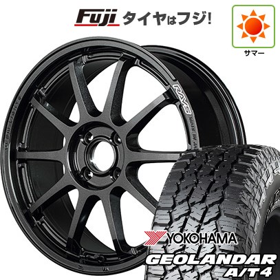 【新品国産車用5穴114.3】 夏タイヤ ホイール4本セット 225/65R17 107/103 S ヨコハマ ジオランダー A/T4 G018 RBL RAYS レイズ グラムライツ 57NR 7J 17インチ(送料無料)
