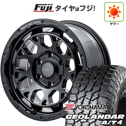 【新品】プラド/ハイラックス 夏タイヤ ホイール4本セット 265/70R17 115 T ヨコハマ ジオランダー A/T4 G018 OWL/RBL RAYS レイズ デイトナ M9+ 8J 17インチ(送料無料)｜フジコーポレーション