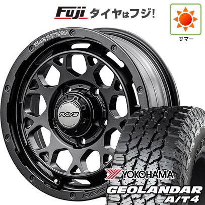 【新品】ジムニー 夏タイヤ ホイール4本セット 185/85R16 ヨコハマ ジオランダー A/T4 G018 WL/RBL RAYS レイズ デイトナ M9+ SPEC-M 5.5J 16インチ(送料無料)