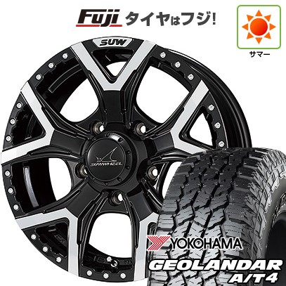 【新品】ジムニー 夏タイヤ ホイール4本セット 215/85R16 ヨコハマ ジオランダー A/T4 G018 RBL クライメイト SUW フォルテ 5.5J 16インチ(送料無料)｜フジコーポレーション