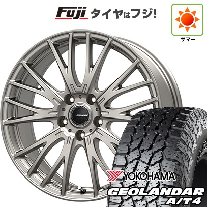 【新品国産車用5穴114.3】 夏タイヤ ホイール4本セット 235/60R18 ヨコハマ ジオランダー A/T4 G018 RBL コーセイ クレイシズ SE48 8J 18インチ(送料無料)｜フジコーポレーション