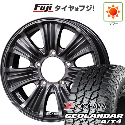 【新品】ジムニー 夏タイヤ ホイール4本セット 185/85R16 ヨコハマ ジオランダー A/T4 G018 WL/RBL トピー バザルト-X タイプ2 5.5J 16インチ(送料無料)|フジコーポレーション