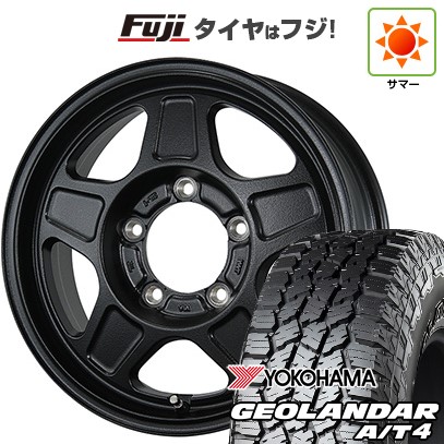 【新品】ジムニー 夏タイヤ ホイール4本セット 185/85R16 ヨコハマ ジオランダー A/T4 G018 WL/RBL トピー ランドフット GWD 数量限定 5.5J 16インチ(送料無料)｜フジコーポレーション