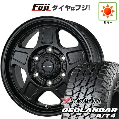 【新品】ハイエース200系 夏タイヤ ホイール4本セット 215/65R16 109/107S ヨコハマ ジオランダー A/T4 G018 WL/RBL トピー ランドフット GWD 数量限定 6.5J 16インチ(送料無料)