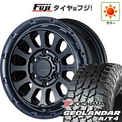 【新品】ハイエース200系 夏タイヤ ホイール4本セット 215/65R16 109/107S ヨコハマ ジオランダー A/T4 G018 WL/RBL エムテクノ M.T.S.JAPAN X CROSS TW 16インチ(送料無料)
