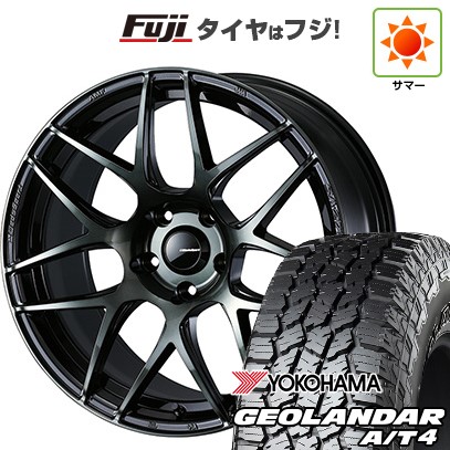 【新品国産車用5穴114.3】 夏タイヤ ホイール4本セット 225/65R17 107/103 S ヨコハマ ジオランダー A/T4 G018 RBL WEDS ウェッズスポーツ SA-27R 7J 17インチ(送料無料)｜フジコーポレーション