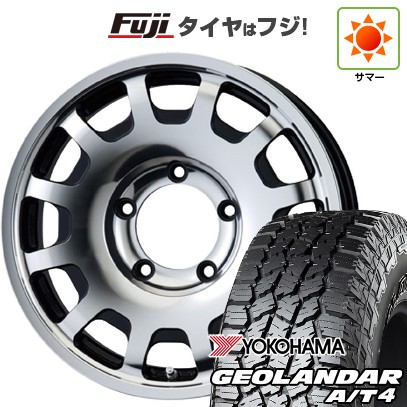 【新品】ジムニー 夏タイヤ ホイール4本セット 185/85R16 ヨコハマ ジオランダー A/T4 G018 WL/RBL ENKEI エンケイ all オールフォー 5.5J 16インチ(送料無料)｜フジコーポレーション