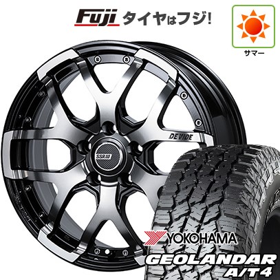 【新品】デリカD5 夏タイヤ ホイール4本セット 245/70R16 ヨコハマ ジオランダー A/T4 G018 OWL/RBL SSR ディバイド ZS 7J 16インチ(送料無料)｜フジコーポレーション