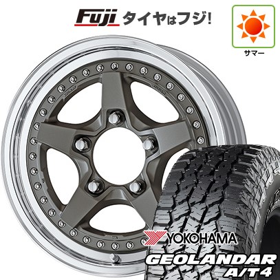 【新品】ジムニー 夏タイヤ ホイール4本セット 185/85R16 ヨコハマ ジオランダー A/T4 G018 WL/RBL WORK ワーク クラッグ ガルバトレ 2 5.5J 16インチ(送料無料)｜フジコーポレーション