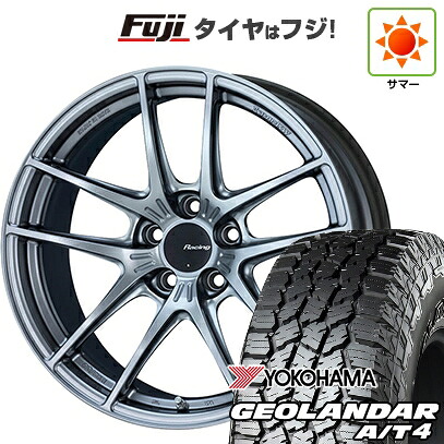 【新品国産車用5穴114.3】 夏タイヤ ホイール4本セット 235/60R18 ヨコハマ ジオランダー A/T4 G018 RBL ENKEI エンケイ Racing NVR5 7.5J 18インチ(送料無料)
