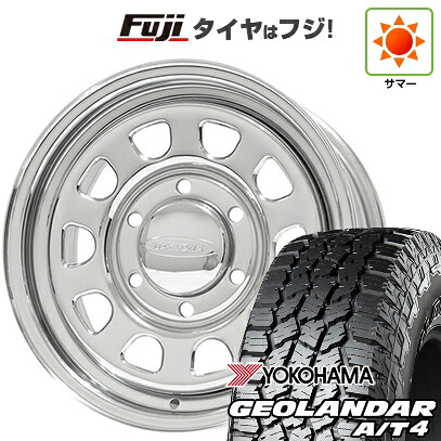 【新品】ハイエース200系 夏タイヤ ホイール4本セット 215/65R16 109/107S ヨコハマ ジオランダー A/T4 G018 WL/RBL モリタ デイトナズ G2 クローム 6.5J 16インチ(送料無料) 89,375円