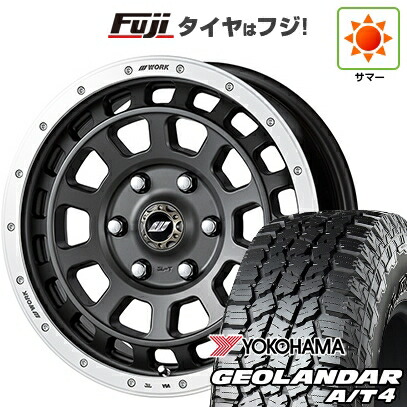 【新品】プラド/ハイラックス 夏タイヤ ホイール4本セット 285/70R17 ヨコハマ ジオランダー A/T4 G018 OWL/RBL WORK ワーク クラッグ ティーグラビック【限定】 8J 17インチ(送料無料)