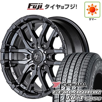 【新品】ハイエース200系 夏タイヤ ホイール4本セット 195/80R15 107/105L ヨコハマ ジオランダー H/T G056 RBL MID WHEELS NITRO POWER M26 クロスファング 6J 15インチ(送料無料)