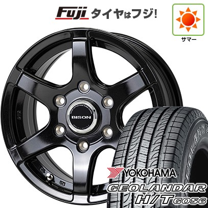 【新品】キャラバン 夏タイヤ ホイール4本セット 195/80R15 107/105L ヨコハマ ジオランダー H/T G056 RBL ホットスタッフ バイソン BN-04 6J 15インチ(送料無料) 56,925円