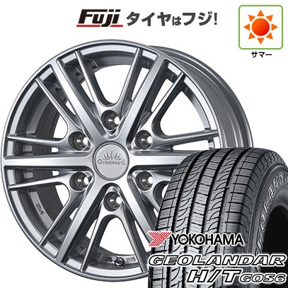 【新品】キャラバン 夏タイヤ ホイール4本セット 195/80R15 107/105L ヨコハマ ジオランダー H/T G056 RBL TWS グランヴァード HC1 6J 15インチ(送料無料)
