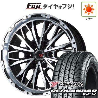 【新品】プラド 夏タイヤ ホイール4本セット 265/50R20 ヨコハマ ジオランダー X-CV G057 レアマイスター LMG ヴァスティア(ブラックポリッシュ) 8.5J 20インチ(送料無料)