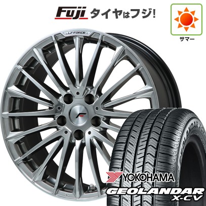 【新品】レクサスNX 2021/11- 夏タイヤ ホイール4本セット 235/50R20 ヨコハマ ジオランダー X-CV G057 レアマイスター LF-FORCE クロームハイパーシルバーR14ボルト 20インチ(送料無料)