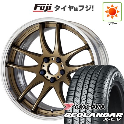 【新品】レクサスNX 2021/11- 夏タイヤ ホイール4本セット 235/50R20 ヨコハマ ジオランダー X-CV G057 WORK ワーク エモーション CR 2P 20インチ(送料無料)