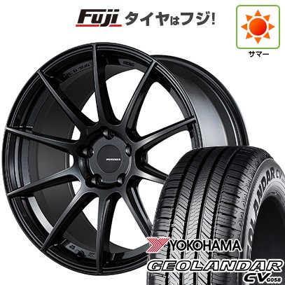 【新品国産車用5穴114.3】 夏タイヤ ホイール4本セット 225/55R19 ヨコハマ ジオランダー CV G058 ブリヂストン ポテンザ SW010 8J 19インチ(送料無料) 124,000円