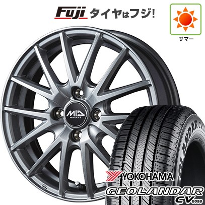 【新品 軽自動車】ハスラー デリカミニ(4WD) 夏タイヤ ホイール4本セット 165/60R15 ヨコハマ ジオランダー CV G058 MID WHEELS SQ27 4.5J 15インチ(送料無料)