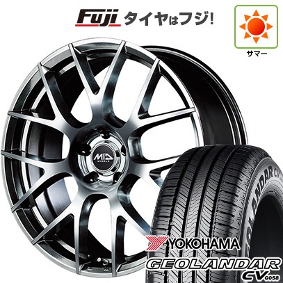 【新品国産車用5穴114.3】 夏タイヤ ホイール4本セット 215/50R18 ヨコハマ ジオランダー CV G058 MID WHEELS MID EXCLUSIVE 027F 7J 18インチ(送料無料)