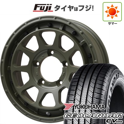 【新品】ジムニーシエラ/ジムニーノマド 夏タイヤ ホイール4本セット 215/70R16 ヨコハマ ジオランダー CV G058 レアマイスター LMG DIEZ オリーブグリーン 5.5J 16インチ(送料無料)