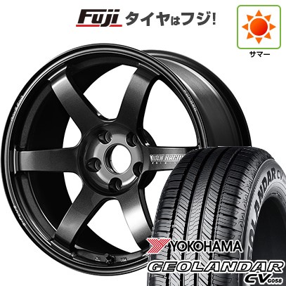 【新品国産車用5穴114.3】 夏タイヤ ホイール4本セット 225/60R18 ヨコハマ ジオランダー CV G058 RAYS レイズ ボルクレーシング TE37 サーガ S-plus 7.5J 18インチ(送料無料)｜フジコーポレーション