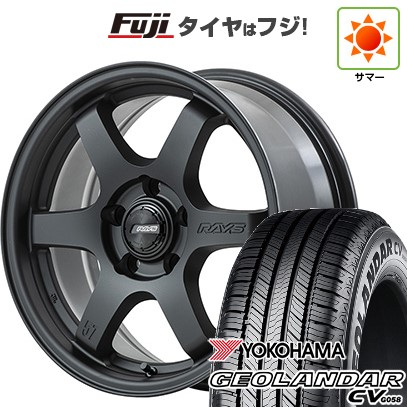 【新品】デリカD5 夏タイヤ ホイール4本セット 215/70R16 ヨコハマ ジオランダー CV G058 RAYS レイズ グラムライツ 57DR-X2 7J 16インチ(送料無料)