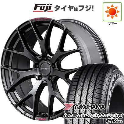 【新品国産車用5穴114.3】 夏タイヤ ホイール4本セット 235/55R20 ヨコハマ ジオランダー CV G058 RAYS レイズ ホムラ 2X7FT SPORT EDITION 8.5J 20インチ(送料無料)