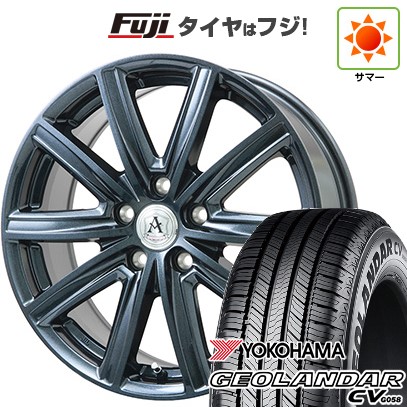 【新品国産車用5穴114.3】 夏タイヤ ホイール4本セット 225/60R18 ヨコハマ ジオランダー CV G058 テクノピア アフロディーテ MZ 7.5J 18インチ(送料無料)