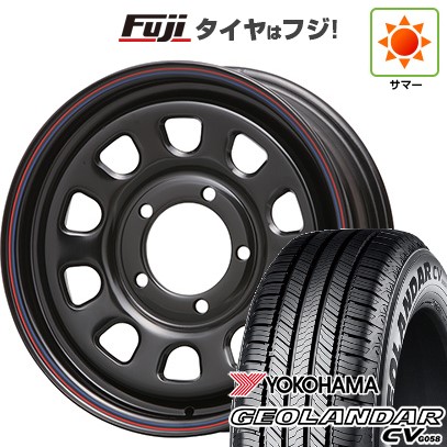 【新品】ジムニーシエラ/ジムニーノマド 夏タイヤ ホイール4本セット 225/70R15 ヨコハマ ジオランダー CV G058 MLJ デイトナSS 6J 15インチ(送料無料)