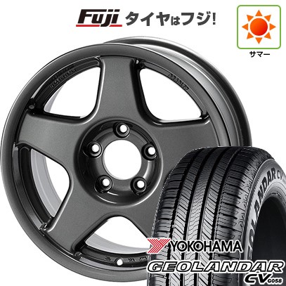 【新品】デリカD5 夏タイヤ ホイール4本セット 215/70R16 ヨコハマ ジオランダー CV G058 フォーバイフォーエンジニア ブラッドレー V 7J 16インチ(送料無料)｜フジコーポレーション