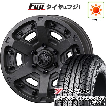 【新品】デリカD5 夏タイヤ ホイール4本セット 235/70R16 ヨコハマ ジオランダー CV G058 クリムソン マーテルギア(MG) アーマーFF 7J 16インチ(送料無料)