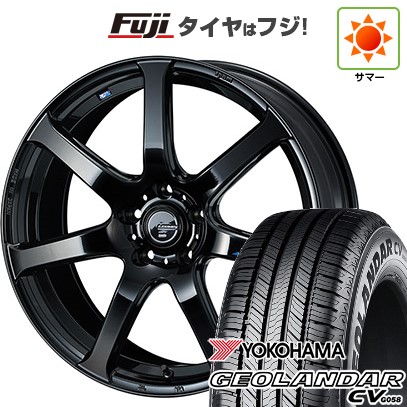 【新品国産車用5穴114.3】 夏タイヤ ホイール4本セット 215/50R18 ヨコハマ ジオランダー CV G058 WEDS ウェッズ レオニス NAVIA 07 7J 18インチ(送料無料)