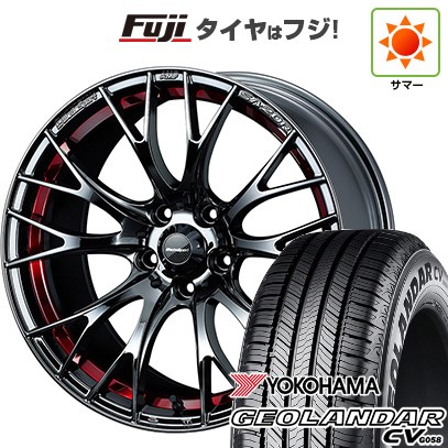 【新品国産車用5穴114.3】 夏タイヤ ホイール4本セット 225/60R18 ヨコハマ ジオランダー CV G058 WEDS ウェッズ ウェッズスポーツ SA-20R 7.5J 18インチ(送料無料)
