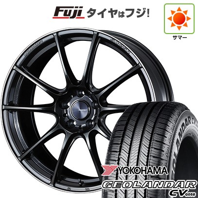 【新品国産車用5穴114.3】 夏タイヤ ホイール4本セット 225/55R19 ヨコハマ ジオランダー CV G058 WEDS ウェッズスポーツ SA-25R 8J 19インチ(送料無料)|フジコーポレーション