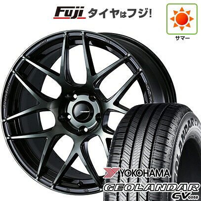 【新品国産車用5穴114.3】 夏タイヤ ホイール4本セット 225/60R18 ヨコハマ ジオランダー CV G058 WEDS ウェッズ ウェッズスポーツ SA-27R 7.5J 18インチ(送料無料)｜フジコーポレーション