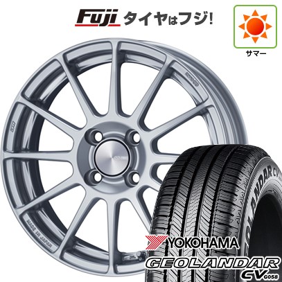 【新品国産車用5穴114.3】 夏タイヤ ホイール4本セット 215/50R18 ヨコハマ ジオランダー CV G058 ENKEI エンケイ PerformanceLine PF03 7J 18インチ(送料無料)