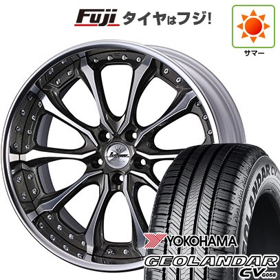 【新品国産車用5穴114.3】 夏タイヤ ホイール4本セット 225/55R19 ヨコハマ ジオランダー CV G058 WEDS ウェッズ クレンツェ ヴェルサム 8J 19インチ(送料無料)