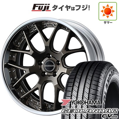 【新品国産車用5穴114.3】 夏タイヤ ホイール4本セット 225/60R18 ヨコハマ ジオランダー CV G058 WEDS ウェッズ マーベリック 1307M 8J 18インチ(送料無料)