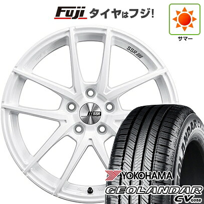 【新品国産車用5穴114.3】 夏タイヤ ホイール4本セット 215/50R18 ヨコハマ ジオランダー CV G058 SSR ライナー タイプ10モノブロック 7.5J 18インチ(送料無料)
