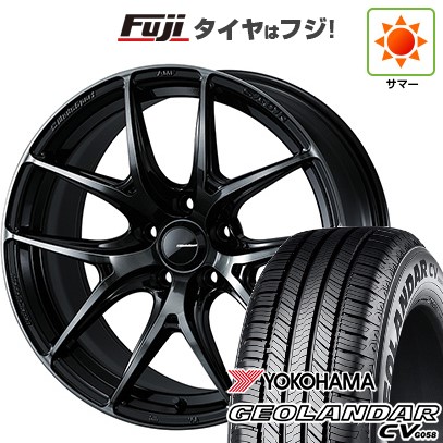 【新品国産車用5穴114.3】 夏タイヤ ホイール4本セット 225/60R18 ヨコハマ ジオランダー CV G058 WEDS ウェッズ ウェッズスポーツ SA-01R 7.5J 18インチ(送料無料)｜フジコーポレーション