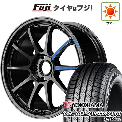 【新品国産車用5穴114.3】 夏タイヤ ホイール4本セット 225/60R18 ヨコハマ ジオランダー CV G058 RAYS レイズ グラムライツ 57NR SPEC-M 7.5J 18インチ(送料無料)