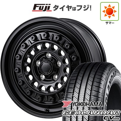 【新品】デリカD5 夏タイヤ ホイール4本セット 215/70R16 ヨコハマ ジオランダー CV G058 モンツァ HI-BLOCK ターマー 7J 16インチ(送料無料)