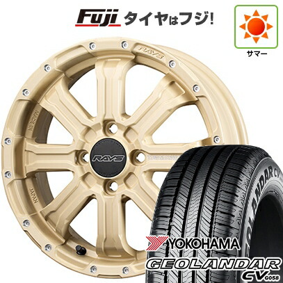 【新品 軽自動車】ハスラー デリカミニ(4WD) 夏タイヤ ホイール4本セット 165/60R15 ヨコハマ ジオランダー CV G058 RAYS レイズ デイトナ FDX-K コレクション 5J 15インチ(送料無料)