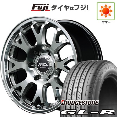 【新品】ハイエース200系 夏タイヤ ホイール4本セット 215/60R17 109/107R ブリヂストン GL-R MID WHEELS MID EXCLUSIVE 028FX 6.5J 17インチ(送料無料)