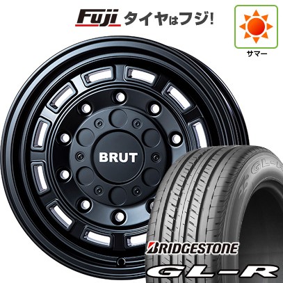 【新品】ハイエース200系 夏タイヤ ホイール4本セット 215/65R16 109/107R ブリヂストン GL-R トライスター BRUT BR-70 6.5J 16インチ(送料無料)
