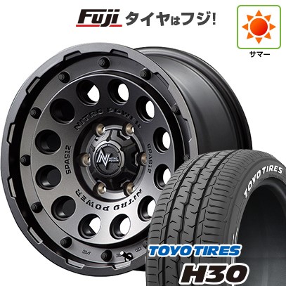 【新品】ハイエース200系 夏タイヤ ホイール4本セット 195/80R15 107/105N トーヨー H30 MID WHEELS NITRO POWER H12 ショットガン 15インチ(送料無料) サマータイヤ｜フジコーポレーション