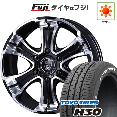 【新品】ハイエース200系 夏タイヤ ホイール4本セット 215/60R17 109/107R トーヨー H30 クリムソン バルベロ ワイルドディープス 6.5J 17インチ(送料無料)｜フジコーポレーション