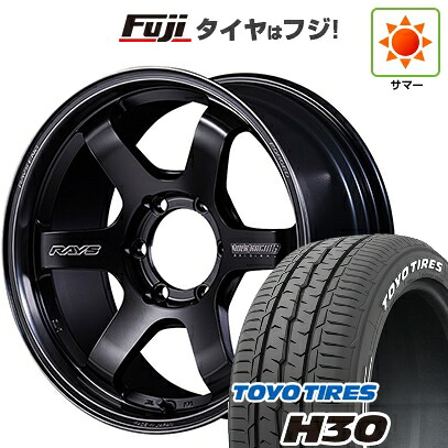 【新品】ハイエース200系 夏タイヤ ホイール4本セット 215/60R17 109/107R トーヨー H30 RAYS レイズ ボルクレーシング TE37SB Black Shadow LTD 6.5J 17インチ(送料無料)｜フジコーポレーション